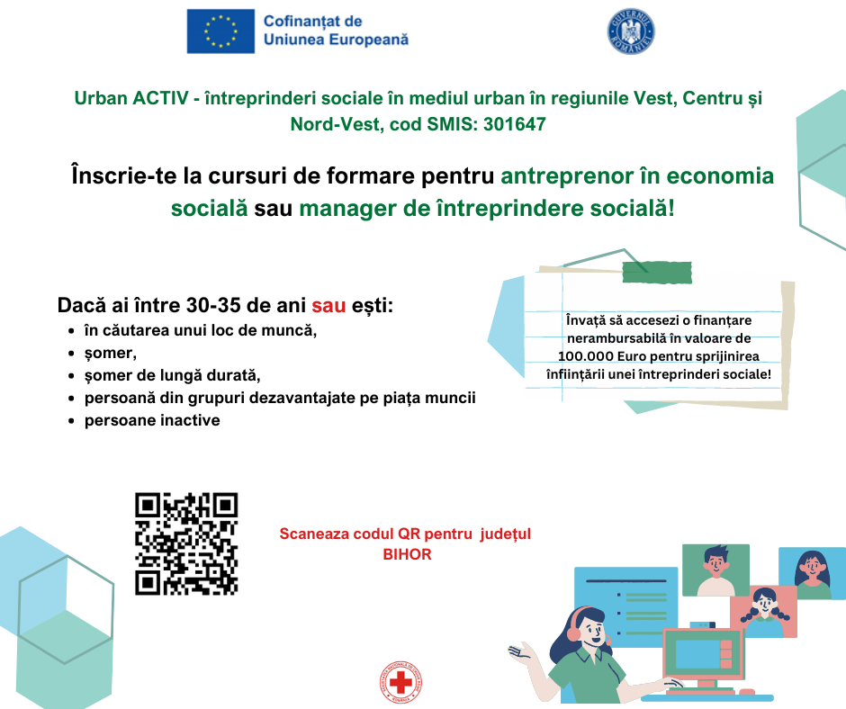 Înscrierea la cursurile de formare antreprenorială și accesare a unei finanțări nerambursabile Înscrierea la cursurile de formare antreprenorială și accesare a unei finanțări nerambursabile